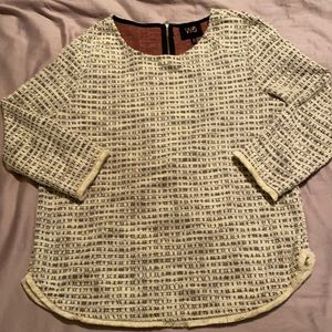 Tweed 3/4 Sleeve Blouse